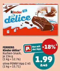 PENNY FERRERO Kinder délice Angebot