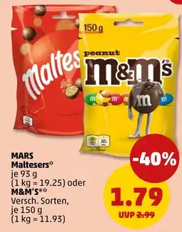 PENNY MARS Maltesers* M&M'S* Angebot