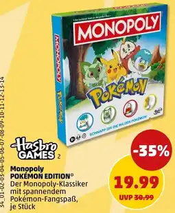 PENNY Monopoly Pokémon Edition Angebot