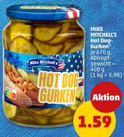 PENNY Mike Mitchell's Hot Dog-Gurken Angebot