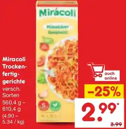 Netto Marken-Discount Miracoli Trockenfertiggerichte Angebot