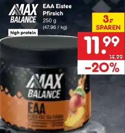 Netto Marken-Discount MAX BALANCE EAA Eistee Pfirsich Angebot