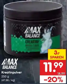 Netto Marken-Discount MAX BALANCE Kreatinpulver Angebot