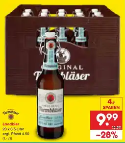 Netto Marken-Discount Turmbläser Landbier Angebot
