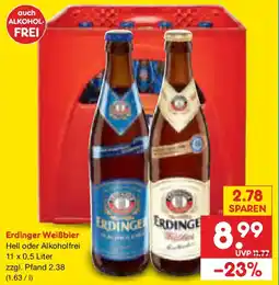 Netto Marken-Discount Erdinger Weißbier Angebot