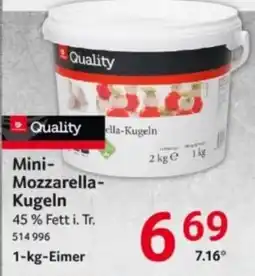 Selgros Quality Mini-Mozzarella-Kugeln Angebot