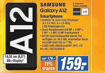 Expert Technomarkt Samsung Galaxy A12 Smartphone Angebot