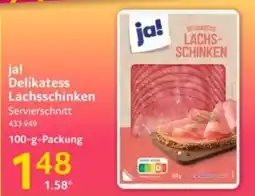 Selgros ja! Delikatess Lachsschinken Angebot