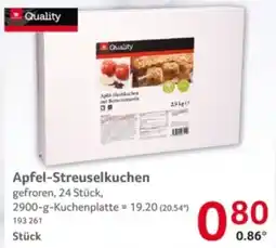 Selgros Quality Apfel-Streuselkuchen Angebot
