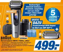 Expert BRAUN Herrenrasierer NEVO 11000c, silber Angebot