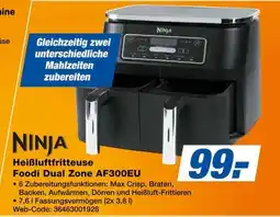Expert NINJA Heißluftfritteuse Foodi Dual Zone AF300EU Angebot