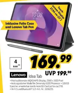 MEDIMAX Lenovo Idea Tab Angebot