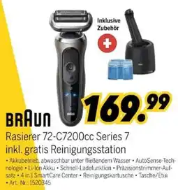 MEDIMAX BRAUN Rasierer 72-C7200cc Series 7 Angebot