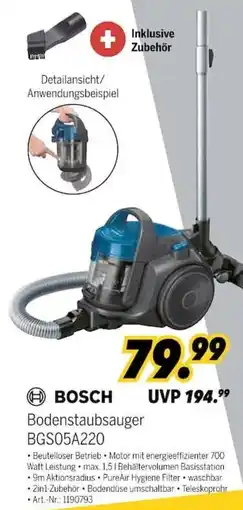 MEDIMAX BOSCH Bodenstaubsauger BGS05A220 Angebot
