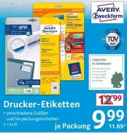 Selgros AVERY Drucker-Etiketten Angebot
