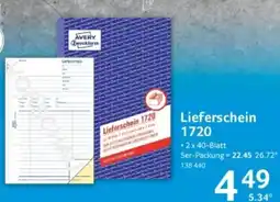 Selgros Avery Zweckform Lieferschein 1720 Angebot