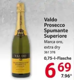 Selgros Valdo Prosecco Spumante Superiore Angebot