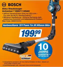 Expert BOSCH Akku-Staubsauger Unlimited 7 BSS71125AH Angebot