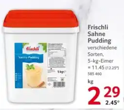 Selgros Frischli Sahne Pudding Angebot