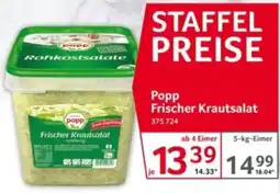 Selgros Popp Frischer Krautsalat Angebot