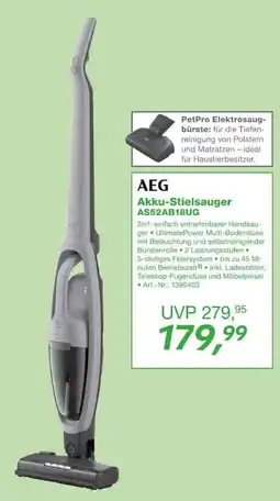 EP AEG Akku-Stielsauger AS52AB18UG Angebot