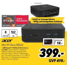 MEDIMAX acer Mini PC Revo RB102 Angebot