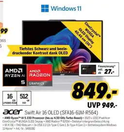 MEDIMAX acer Swift Air 16 OLED (SFA16-61M-R564) Angebot