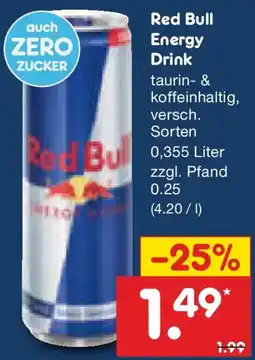 Netto Marken-Discount Red Bull Energy Drink Angebot