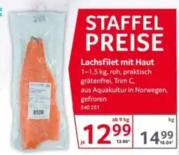 Selgros Lachsfilet mit Haut Angebot