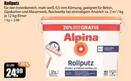 V Baumarkt Alpina Rollputz Angebot