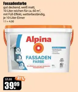 V Baumarkt Alpina Fassadenfarbe Angebot