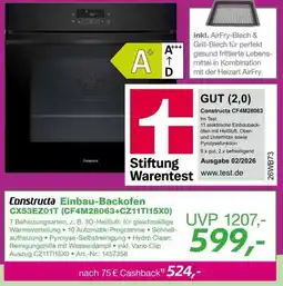 EP Constructa Einbau-Backofen CX53EZ01T (CF4M28063+CZ11TI15X0) Angebot