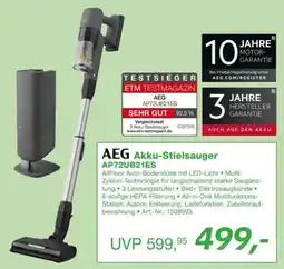 EP AEG Akku-Stielsauger AP72UB21ES Angebot