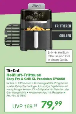 EP Tefal Heißluft-Fritteuse Easy Fry & Grill XL Precision EY5058 Angebot