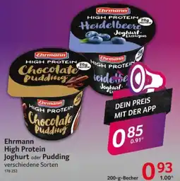 Selgros Ehrmann High Protein Joghurt oder Pudding Angebot