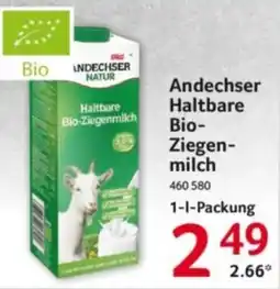 Selgros Andechser Haltbare Bio-Ziegenmilch Angebot