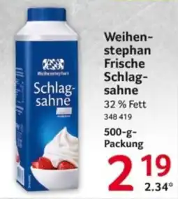 Selgros Weihenstephan Frische Schlagsahne Angebot