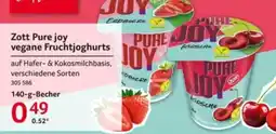 Selgros Zott Pure joy vegane Fruchtyoghurts Angebot