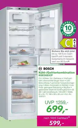 EP BOSCH Kühl-/Gefrierkombination KGE36EICP Angebot