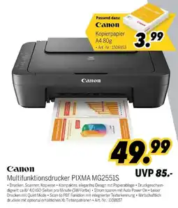 MEDIMAX Canon Multifunktionsdrucker PIXMA MG2551S Angebot