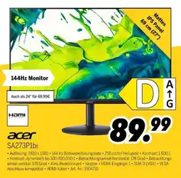 MEDIMAX acer SA273P1bi Angebot