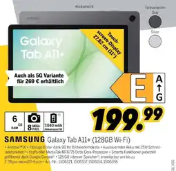 MEDIMAX SAMSUNG Galaxy Tab A11+ (128GB Wi-Fi) Angebot