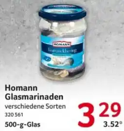 Selgros Homann Glasmarinaden Angebot