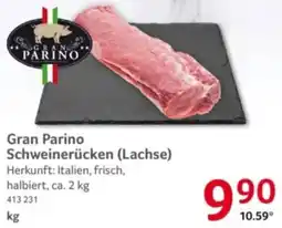 Selgros Gran Parino Schweinerücken (Lachse) Angebot