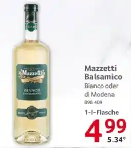 Selgros Mazzetti Balsamico Bianco Angebot