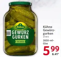 Selgros Kühne Gewürzgurken Angebot