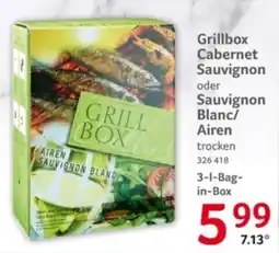Selgros Grillbox Cabernet Sauvignon oder Sauvignon Blanc/ Airen Angebot