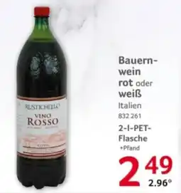 Selgros Bauernwein rot oder weiß Angebot