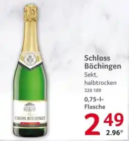 Selgros Schloss Böchingen Sekt, halbtrocken Angebot