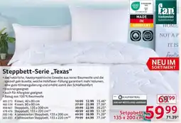 Selgros Steppbett-Serie „Texas“ Angebot